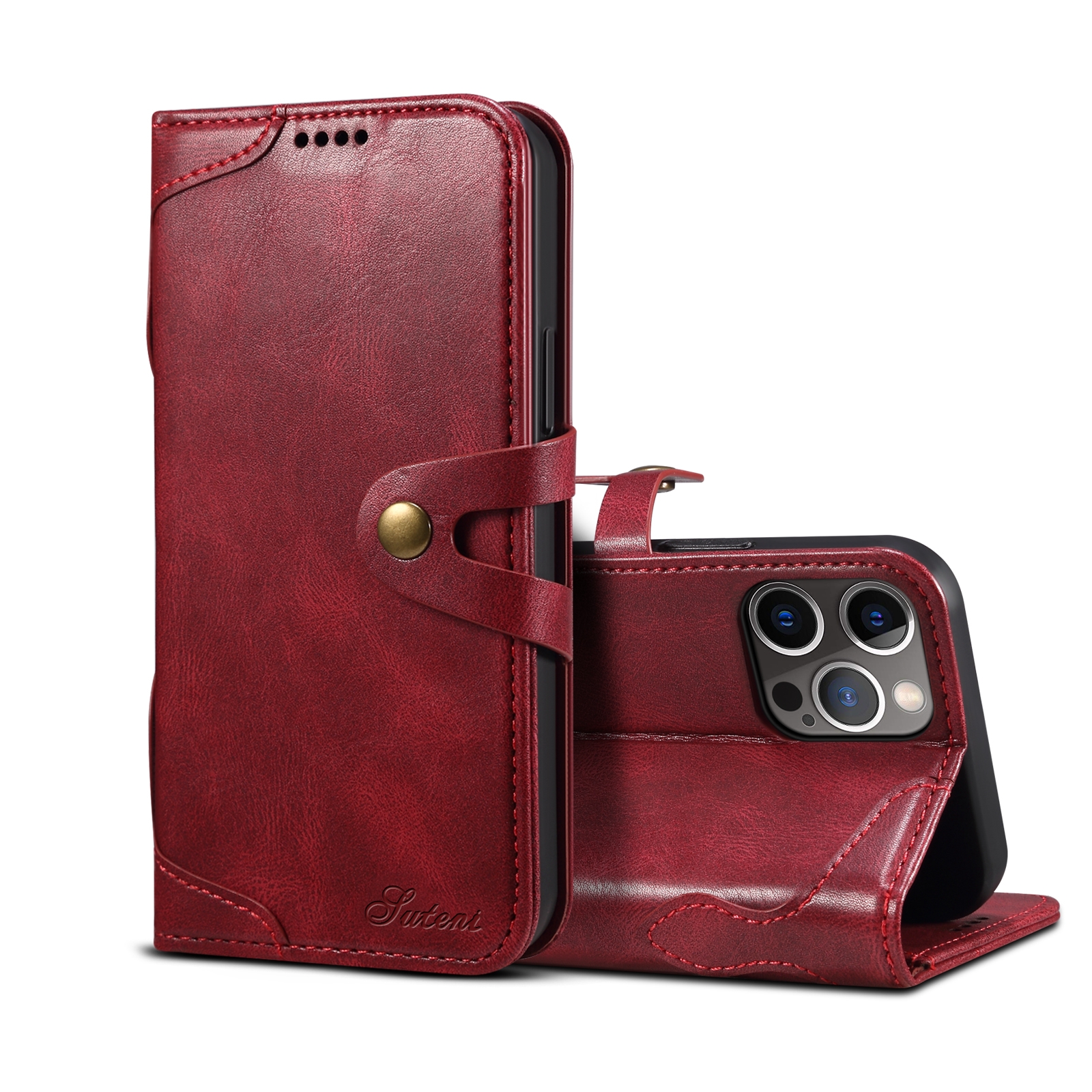 For iPhone 13 mini Calf Texture Buckle Horizontal Flip Leather Case with Holder & Card Slots & Wallet (Red) For iPhone 13 mini Calf Texture Buckle Horizontal Flip Leather Case with Holder & Card Slots & Wallet (Red)