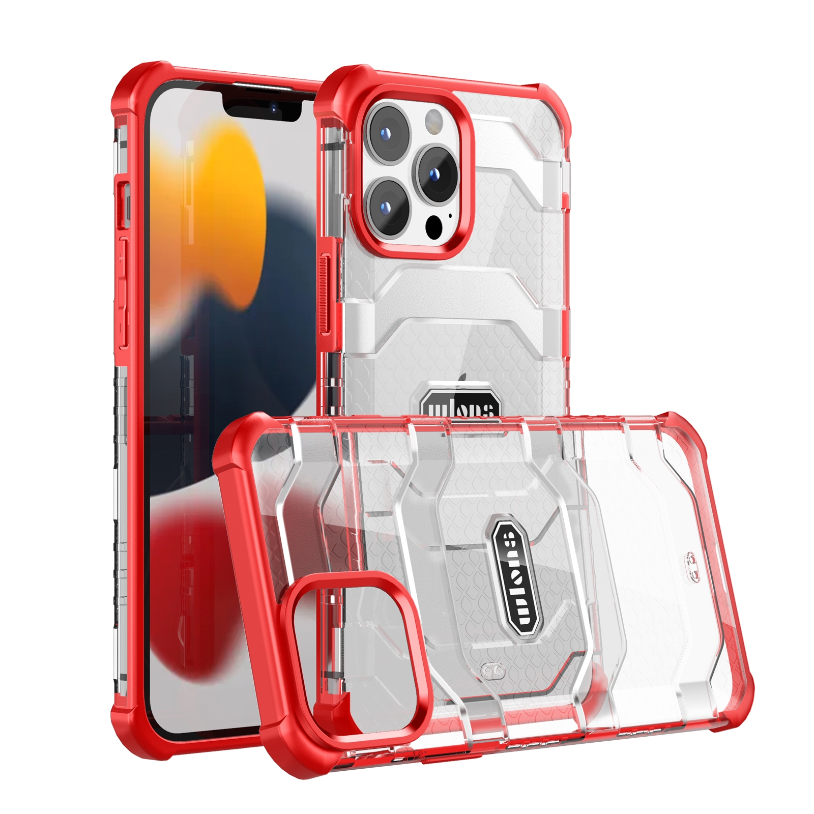 For iPhone 13 Pro wlons Explorer Series PC+TPU Protective Case (Red) For iPhone 13 Pro wlons Explorer Series PC+TPU Protective Case (Red)