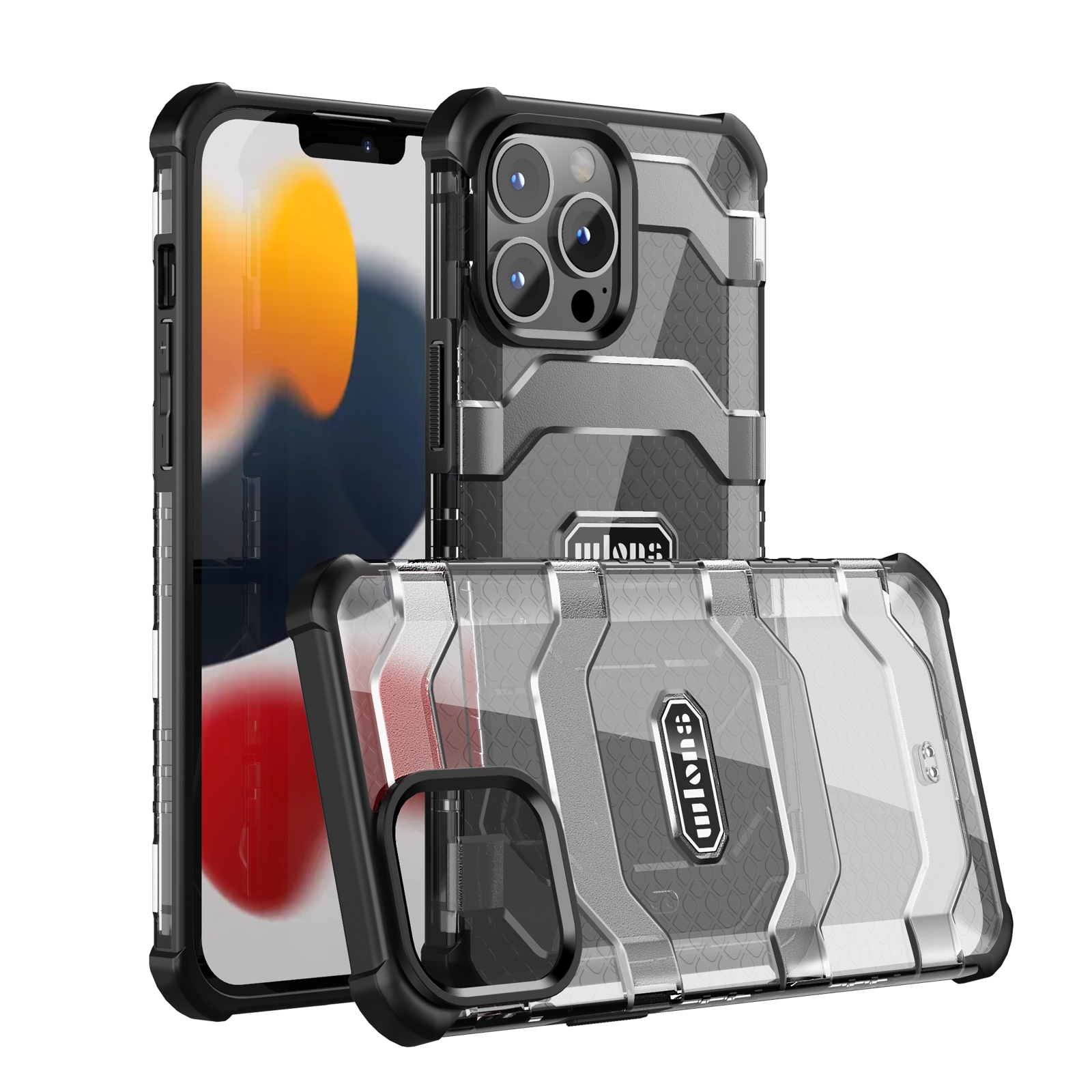 For iPhone 13 Pro Max wlons Explorer Series PC+TPU Protective Case (Black) For iPhone 13 Pro Max wlons Explorer Series PC+TPU Protective Case (Black)