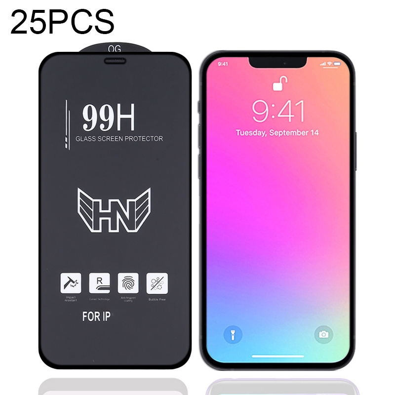 For iPhone 13 Pro Max 25pcs High Aluminum Large Arc Full Screen Tempered Glass Film For iPhone 13 Pro Max 25pcs High Aluminum Large Arc Full Screen Tempered Glass Film