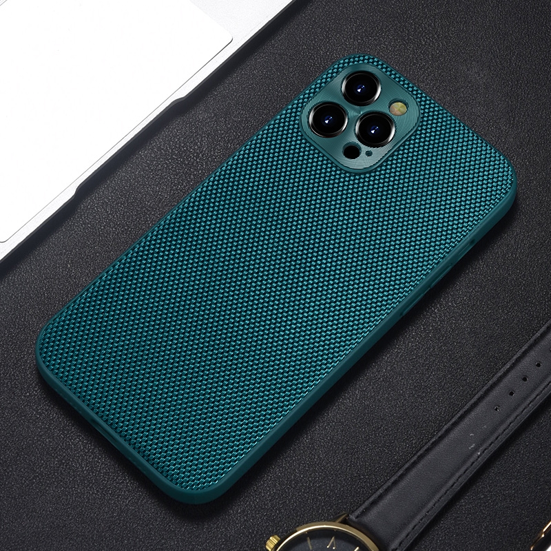 For iPhone 11 Pro Accurate Hole Braided Nylon Heat Dissipation PC + TPU Protective Case (Dark Green) For iPhone 11 Pro Accurate Hole Braided Nylon Heat Dissipation PC + TPU Protective Case (Dark Green)