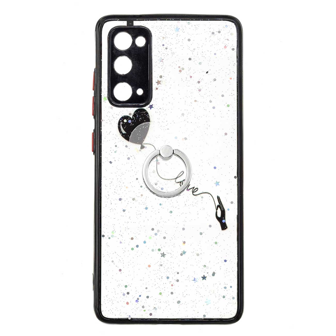 For Samsung Galaxy S20 FE 4G / 5G Colored Drawing Starry Sky Epoxy TPU Shockproof Case with Ring Holder(Heart) For Samsung Galaxy S20 FE 4G / 5G Colored Drawing Starry Sky Epoxy TPU Shockproof Case with Ring Holder(Heart)