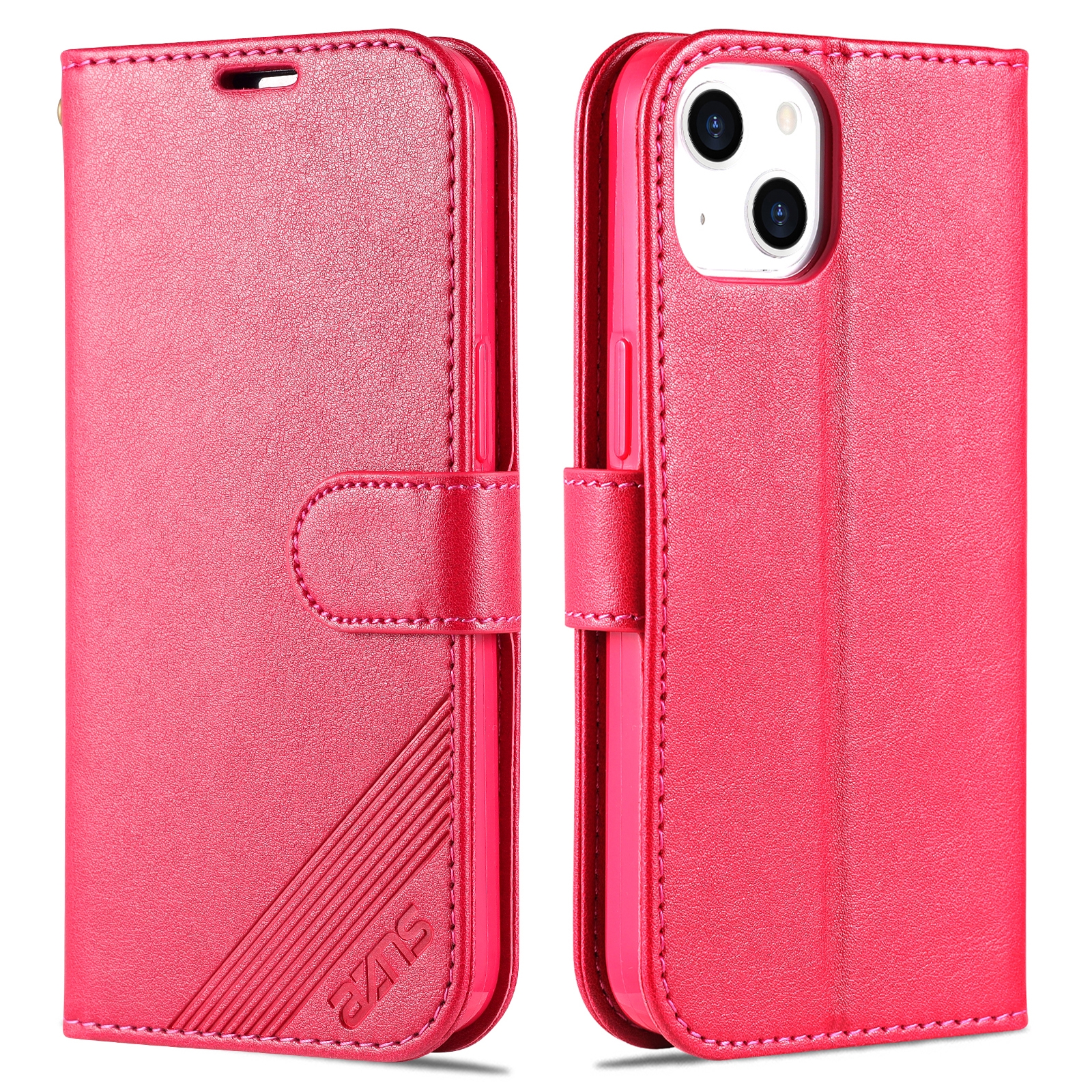 For iPhone 13 mini AZNS Sheepskin Texture Horizontal Flip Leather Case with Holder & Card Slots & Wallet (Red) For iPhone 13 mini AZNS Sheepskin Texture Horizontal Flip Leather Case with Holder & Card Slots & Wallet (Red)