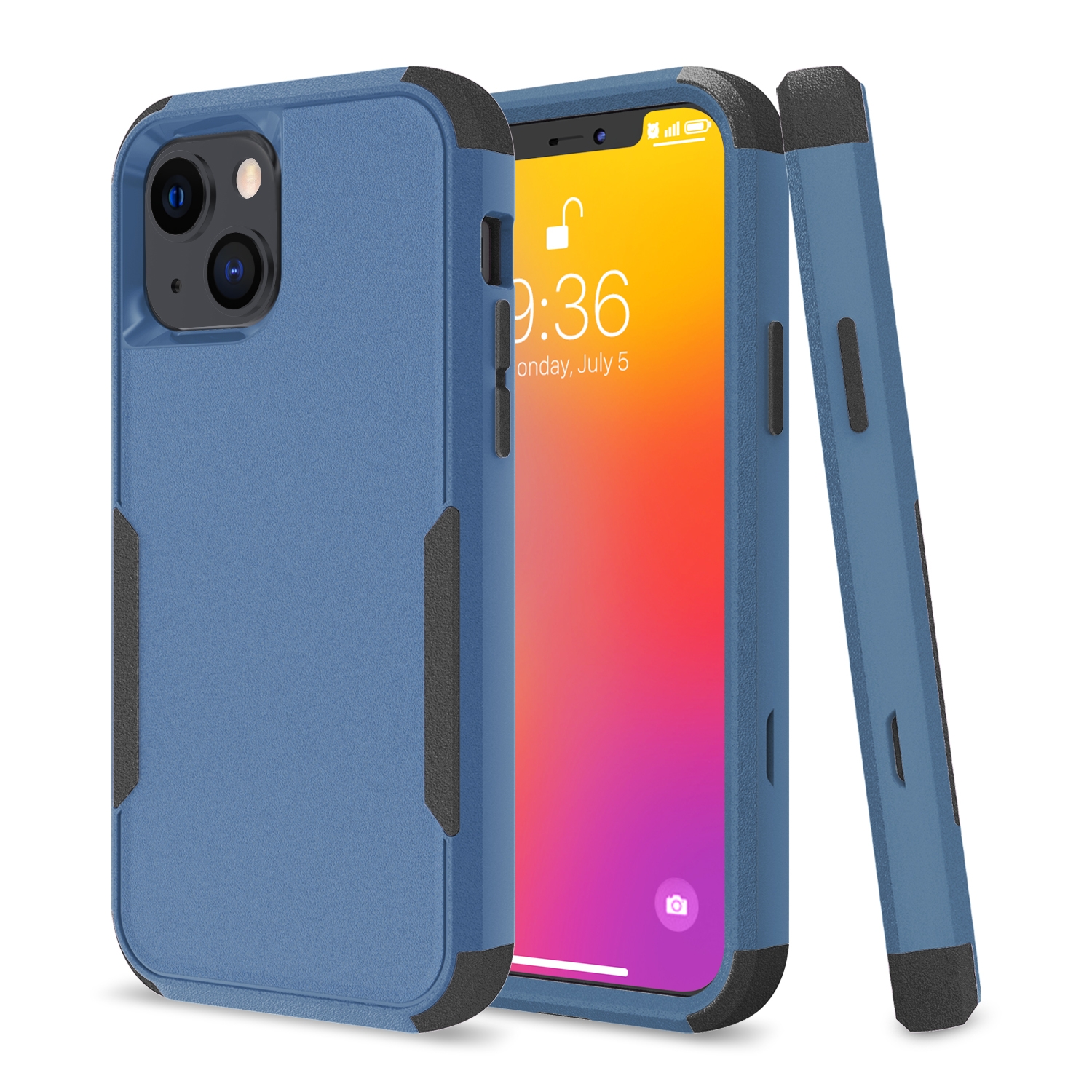 For iPhone 13 mini Commuter Shockproof TPU + PC Protective Case (Royal Blue + Black) For iPhone 13 mini Commuter Shockproof TPU + PC Protective Case (Royal Blue + Black)