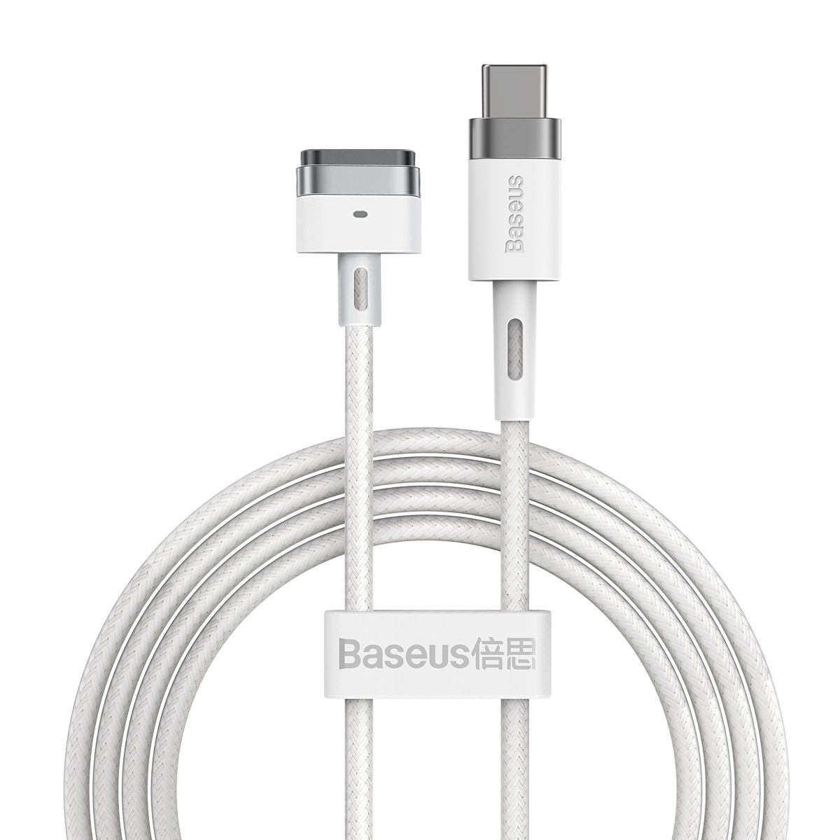 Baseus CATXC-V02 Zinc Magnetic Series 60W USB-C / Type-C to T-shaped Port Charging Cable for Apple Laptops, Cable Length: 2m(White) Baseus CATXC-V02 Zinc Magnetic Series 60W USB-C / Type-C to T-shaped Port Charging Cable for Apple Laptops, Cable Length: 2m(White)