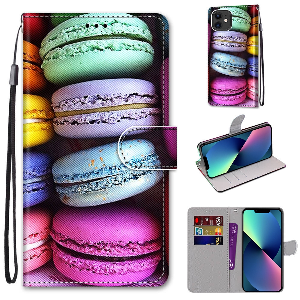 For iPhone 13 mini Coloured Drawing Cross Texture Horizontal Flip PU Leather Case with Holder & Card Slots & Wallet & Lanyard (Slant Hat Blue Mirror Cat) For iPhone 13 mini Coloured Drawing Cross Texture Horizontal Flip PU Leather Case with Holder & Card Slots & Wallet & Lanyard (Slant Hat Blue Mirror Cat)