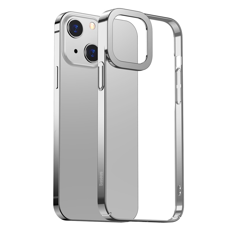 For iPhone 13 mini Baseus Glitter Plating PC Shockproof Protective Case (Silver) For iPhone 13 mini Baseus Glitter Plating PC Shockproof Protective Case (Silver)