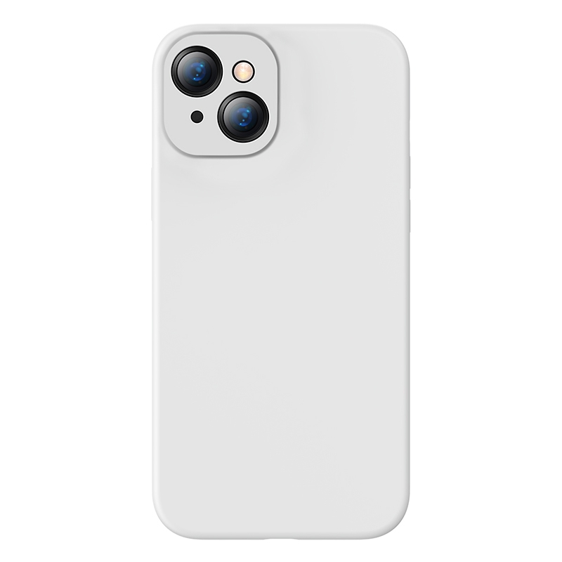 For iPhone 13 mini Baseus Liquid Silica Gel Protective Case (Beige White) For iPhone 13 mini Baseus Liquid Silica Gel Protective Case (Beige White)