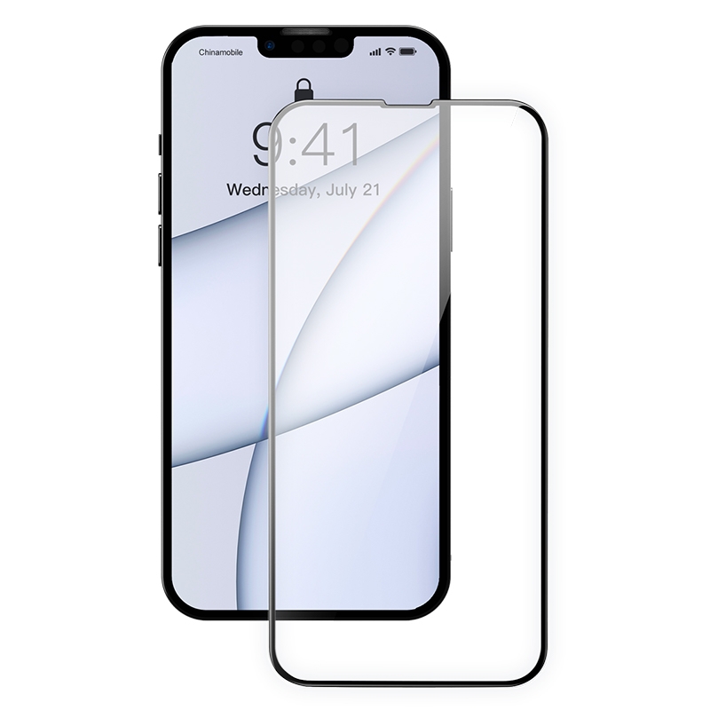 For iPhone 13 Pro Max Baseus 0.4mm Full-screen and Full-glass Corning Tempered Glass Film For iPhone 13 Pro Max Baseus 0.4mm Full-screen and Full-glass Corning Tempered Glass Film