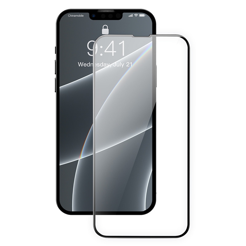 For iPhone 13 / 13 Pro Baseus CY-YMS 2pcs 0.3mm Full-screen and Full-glass Super Porcelain Crystal Tempered Glass Film For iPhone 13 / 13 Pro Baseus CY-YMS 2pcs 0.3mm Full-screen and Full-glass Super Porcelain Crystal Tempered Glass Film