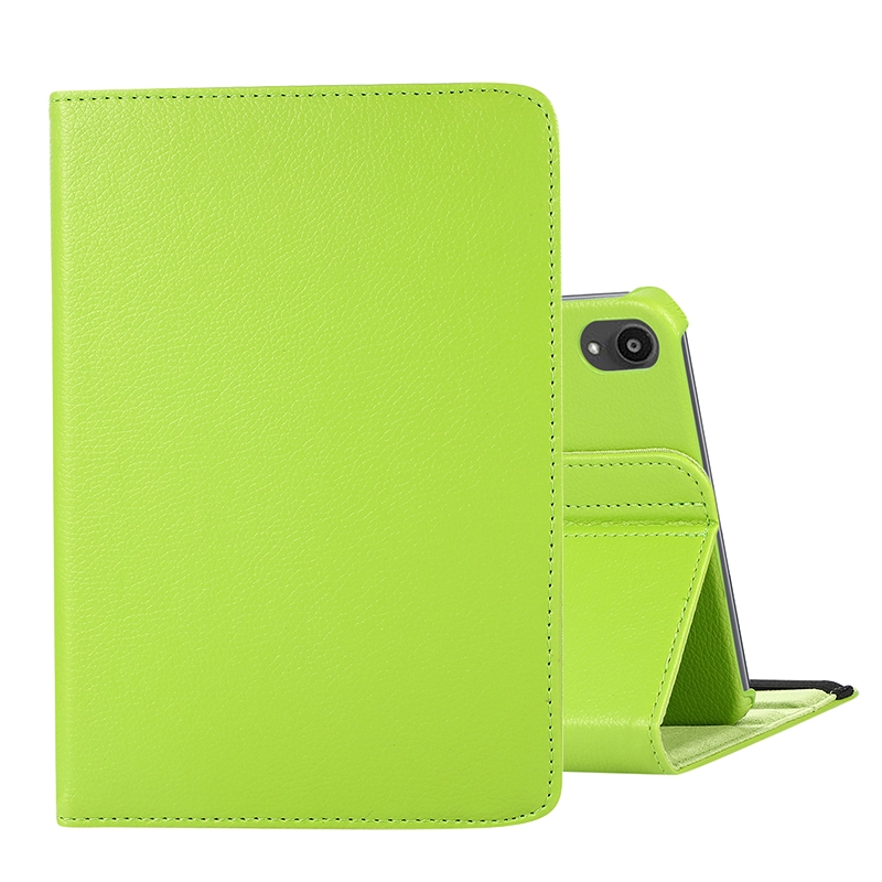 For iPad mini 6 / mini 2024 360 Degree Rotation Litchi Texture Flip Leather Tablet Case with Holder(Green) For iPad mini 6 / mini 2024 360 Degree Rotation Litchi Texture Flip Leather Tablet Case with Holder(Green)