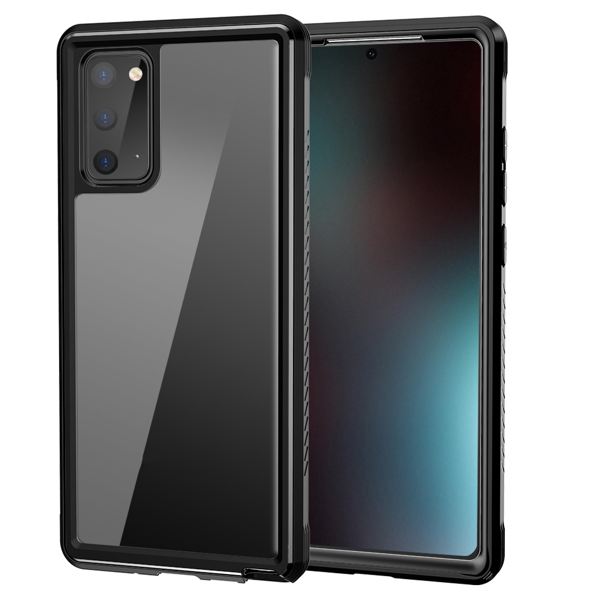 For Samsung Galaxy Note20 C1 2 in 1 Shockproof TPU + PC Protective Case with PET Screen Protector(Black) For Samsung Galaxy Note20 C1 2 in 1 Shockproof TPU + PC Protective Case with PET Screen Protector(Black)