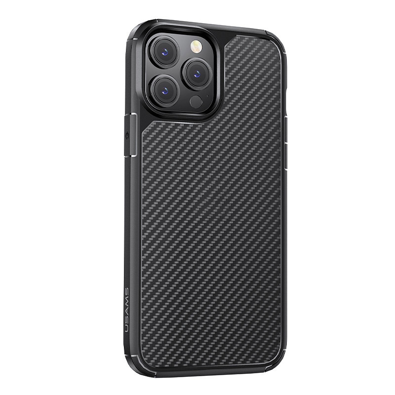 For iPhone 13 Pro Max USAMS US-BH775 Armour Series Shockproof PC Matte Protective Case (Black) For iPhone 13 Pro Max USAMS US-BH775 Armour Series Shockproof PC Matte Protective Case (Black)