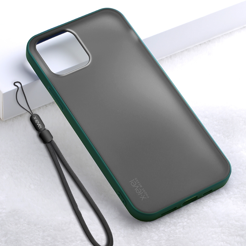 For iPhone 13 Pro Max X-level Beetle Series All-inclusive PC + TPU Case (Army Green)
