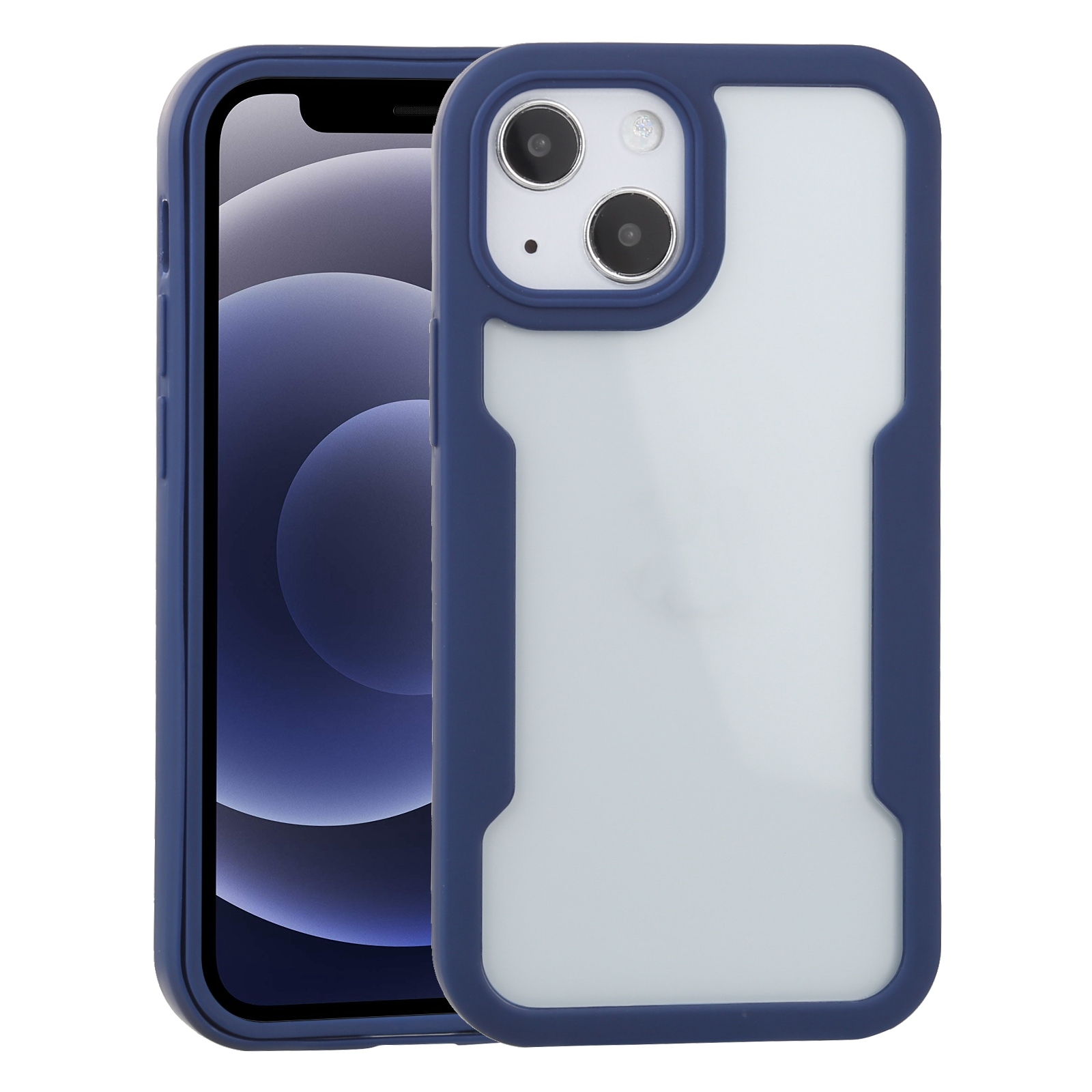 For iPhone 13 mini Acrylic + TPU 360 Degrees Full Coverage Shockproof Protective Case (Blue) For iPhone 13 mini Acrylic + TPU 360 Degrees Full Coverage Shockproof Protective Case (Blue)