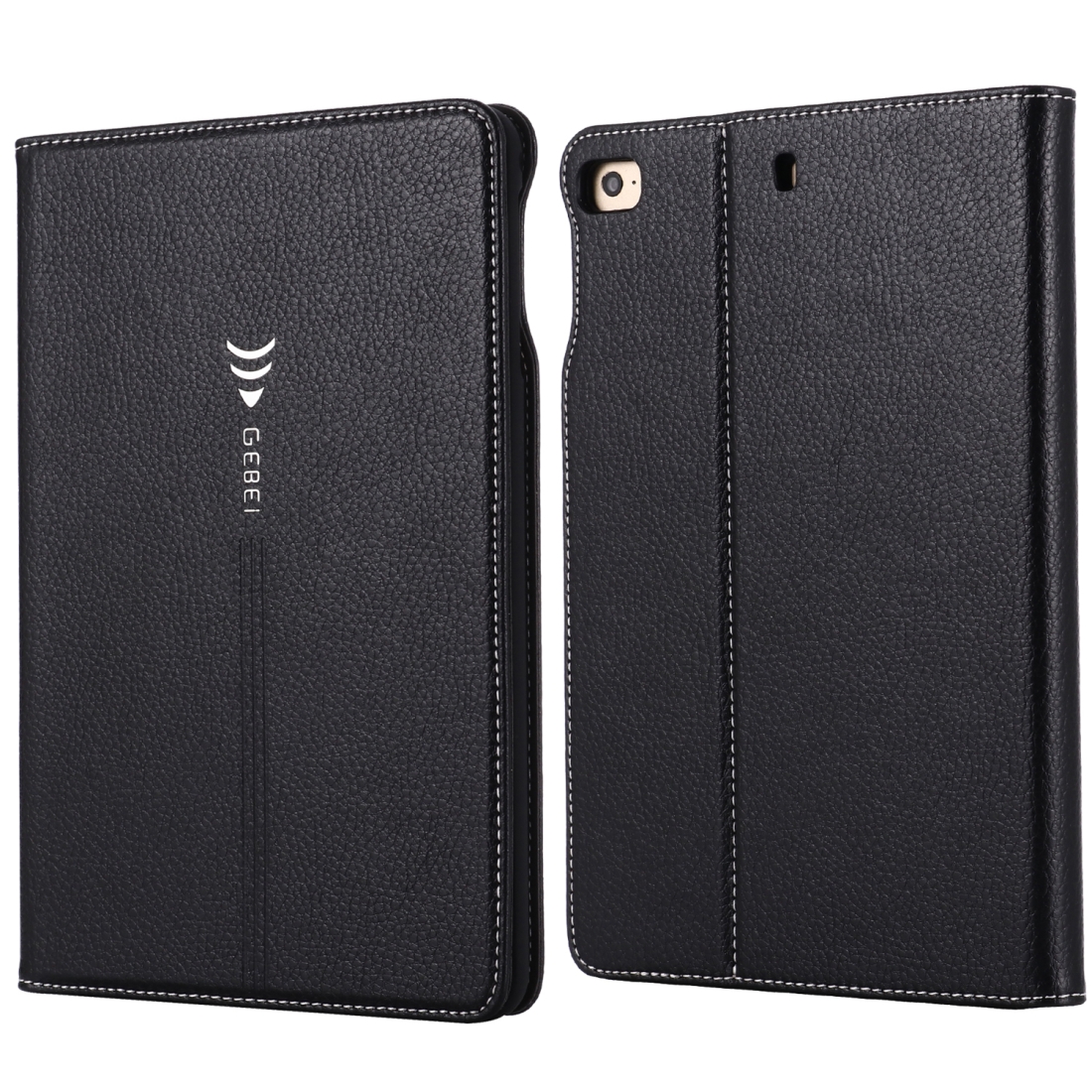 For iPad Mini 2019 & 4 & 3 & 2 & 1 GEBEI PU+TPU Horizontal Flip Protective Case with Holder & Card Slots(Black) For iPad Mini 2019 & 4 & 3 & 2 & 1 GEBEI PU+TPU Horizontal Flip Protective Case with Holder & Card Slots(Black)