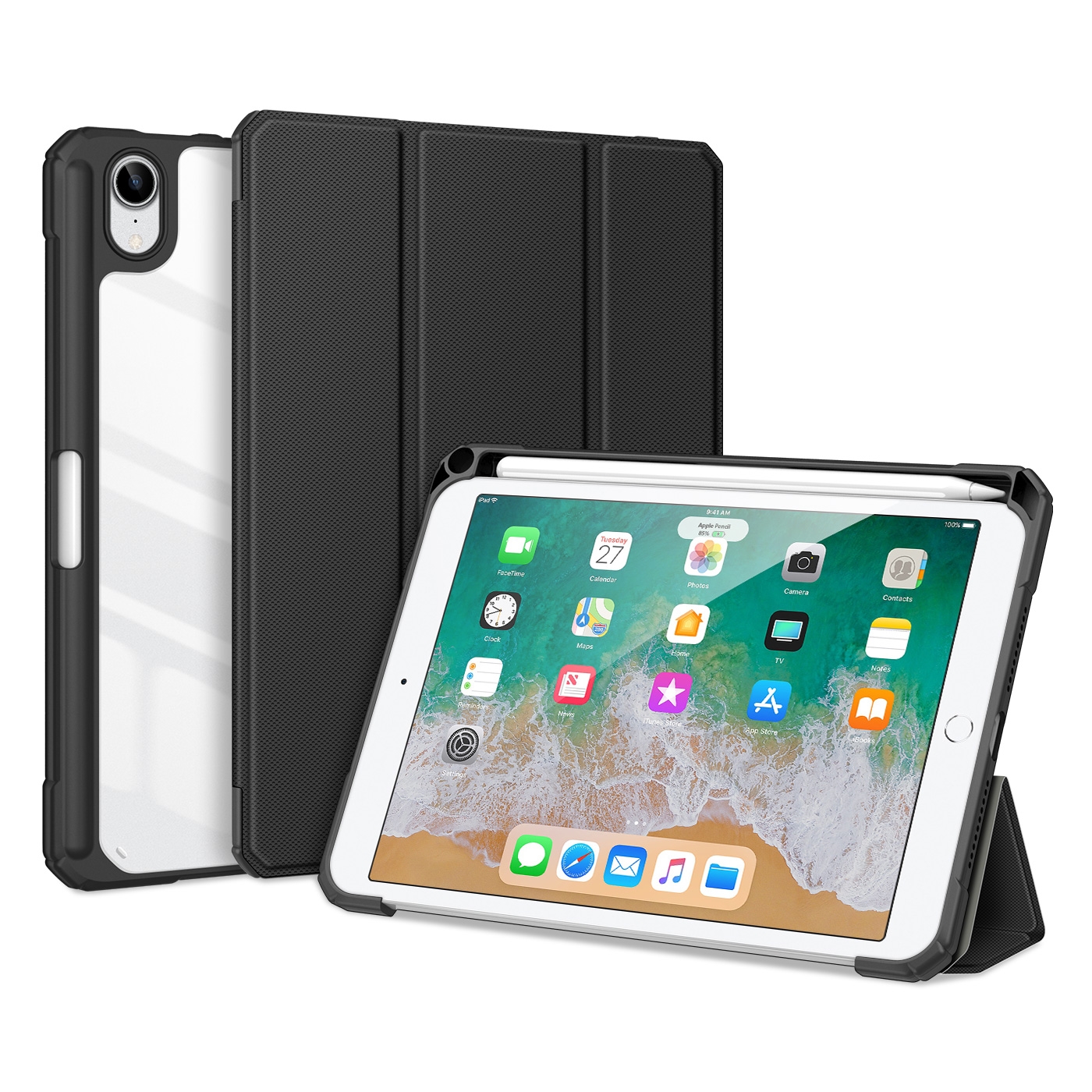 For iPad mini 6 DUX DUCIS TOBY Series Shockproof PU Leather + PC + TPU Horizontal Flip Tablet Case with Holder & Pen Slot & Sleep / Wake-up Function(Black) For iPad mini 6 DUX DUCIS TOBY Series Shockproof PU Leather + PC + TPU Horizontal Flip Tablet Case with Holder & Pen Slot & Sleep / Wake-up Function(Black)