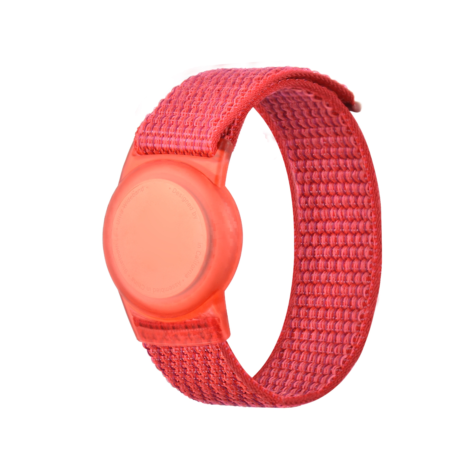 Anti-scratch Shockproof Nylon Bracelet Strap TPU Protective Cover Case For AirTag(Red) Anti-scratch Shockproof Nylon Bracelet Strap TPU Protective Cover Case For AirTag(Red)