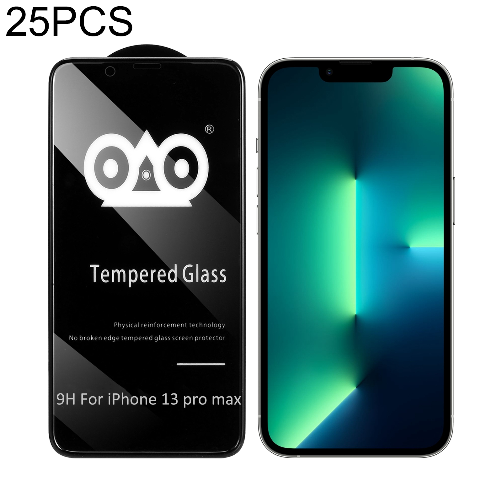 For iPhone 13 Pro Max 25pcs Shockproof Anti-breaking Edge Airbag Tempered Glass Film For iPhone 13 Pro Max 25pcs Shockproof Anti-breaking Edge Airbag Tempered Glass Film