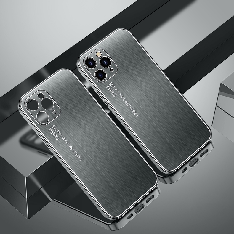For iPhone 11 Pro Max Cool Sharp Series Aluminum Plate Brushed Lens All-inclusive Protective Case (Space Gray) For iPhone 11 Pro Max Cool Sharp Series Aluminum Plate Brushed Lens All-inclusive Protective Case (Space Gray)
