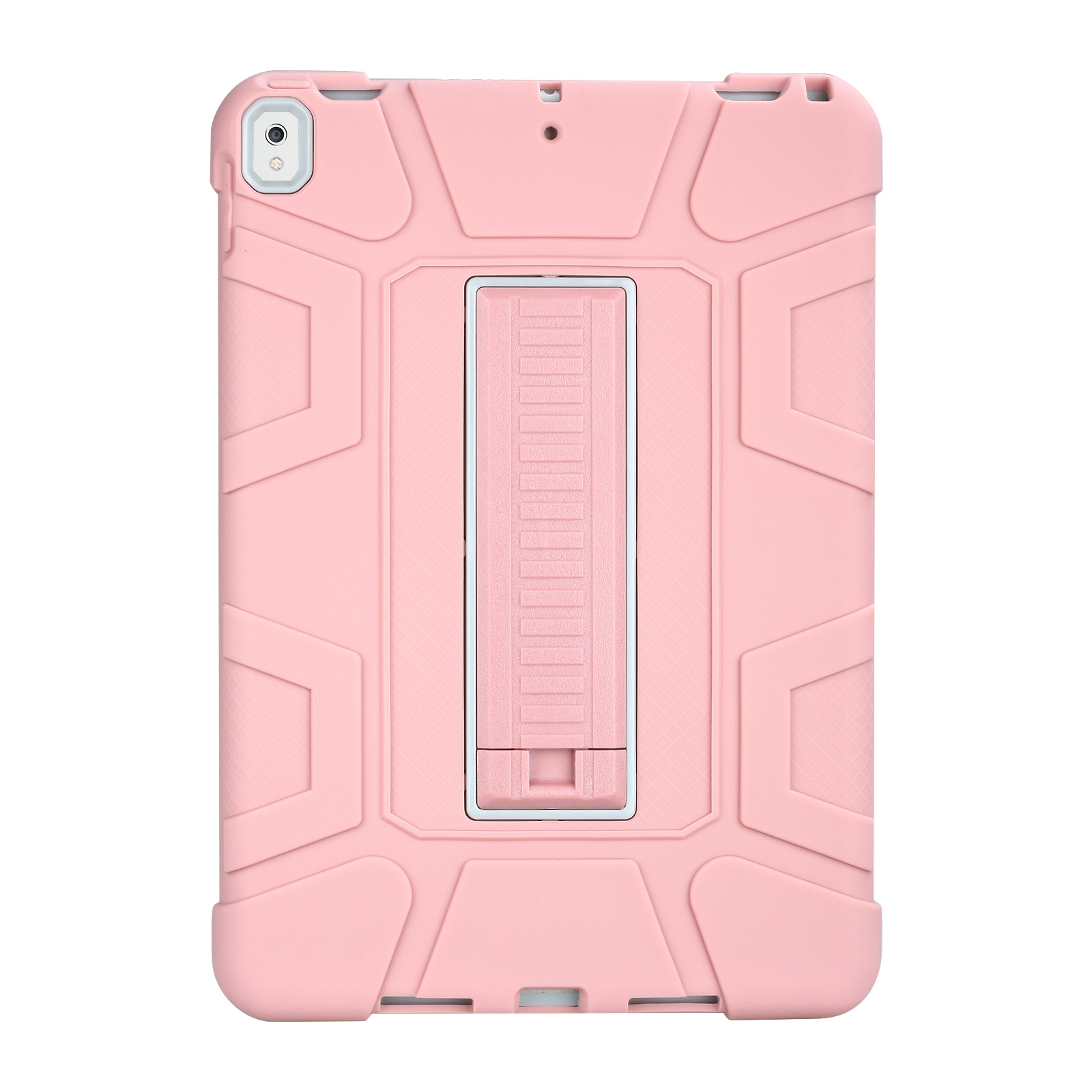 C5 Four Corners Shockproof Silicone + PC Protective Case with Holder For iPad Air 3 10.5 2019 / iPad Pro 10.5(Rose Gold + Grey) C5 Four Corners Shockproof Silicone + PC Protective Case with Holder For iPad Air 3 10.5 2019 / iPad Pro 10.5(Rose Gold + Grey)