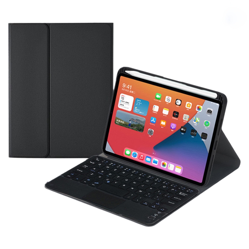 HK006C Detachable Bluetooth Keyboard Leather Tablet Case with Touchpad & Holder for iPad mini 6(Black) HK006C Detachable Bluetooth Keyboard Leather Tablet Case with Touchpad & Holder for iPad mini 6(Black)