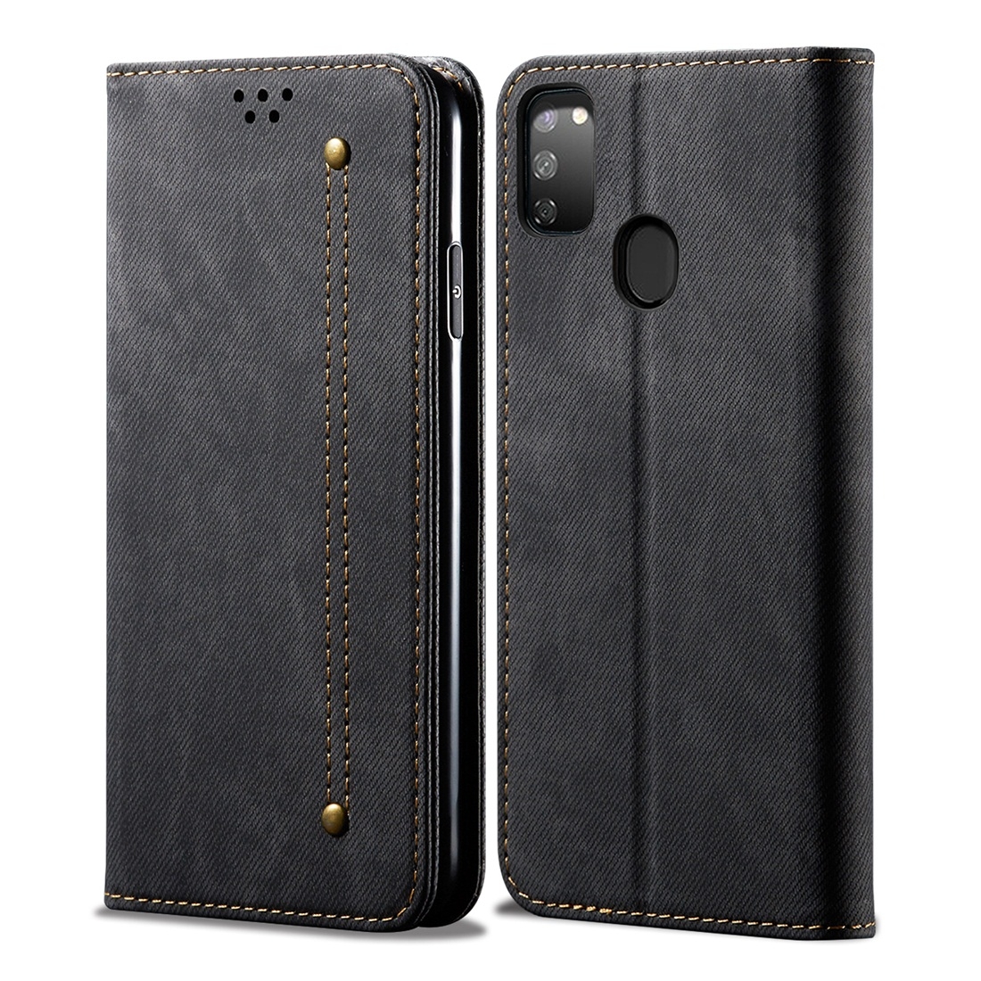For Galaxy M30s Denim Texture Casual Style Horizontal Flip Leather Case with Holder & Card Slots & Wallet(Black) For Galaxy M30s Denim Texture Casual Style Horizontal Flip Leather Case with Holder & Card Slots & Wallet(Black)
