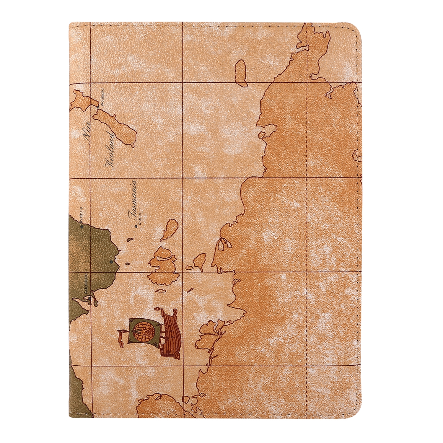 For iPad Pro 12.9 2022 / 2021 / 2020 360 Degree Rotating Map Pattern Leather Tablet Case with Holder(Light Brown) For iPad Pro 12.9 2022 / 2021 / 2020 360 Degree Rotating Map Pattern Leather Tablet Case with Holder(Light Brown)