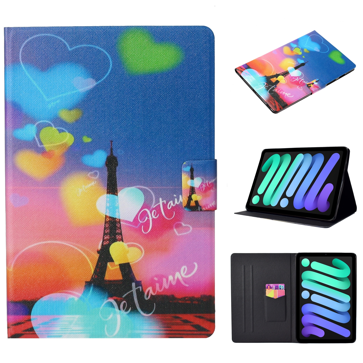 For iPad mini 2024 / mini 6 Coloured Drawing Pattern Horizontal Flip Leather Tablet Case with Holder & Card Slot & Sleep / Wake-up Function(Romantic Tower) For iPad mini 2024 / mini 6 Coloured Drawing Pattern Horizontal Flip Leather Tablet Case with Holder & Card Slot & Sleep / Wake-up Function(Romantic Tower)