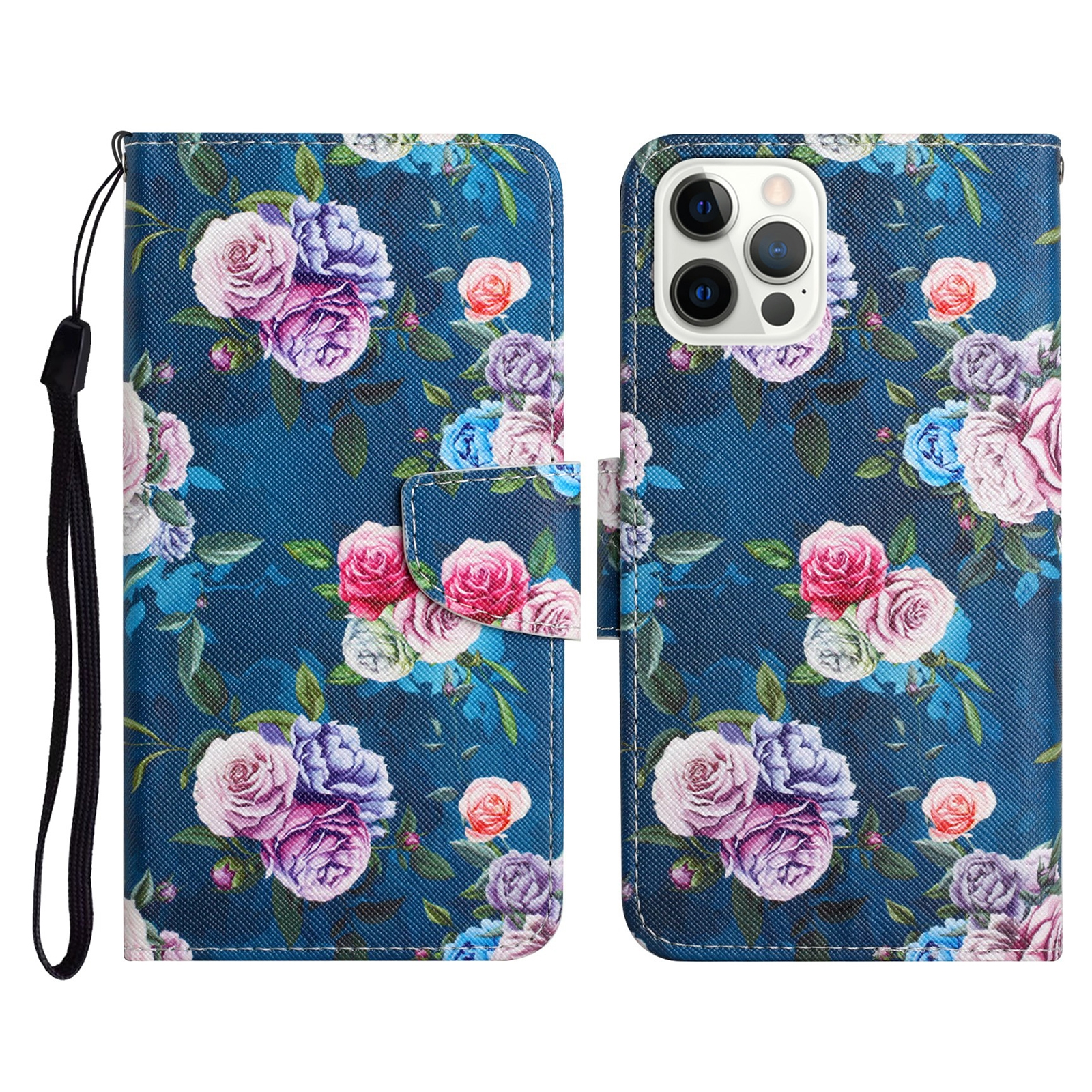 Painted Pattern Horizontal Flip Leather Case with Holder & Card Slot & Wallet For iPhone 11 Pro Max(Fluorescent Rose) Painted Pattern Horizontal Flip Leather Case with Holder & Card Slot & Wallet For iPhone 11 Pro Max(Fluorescent Rose)