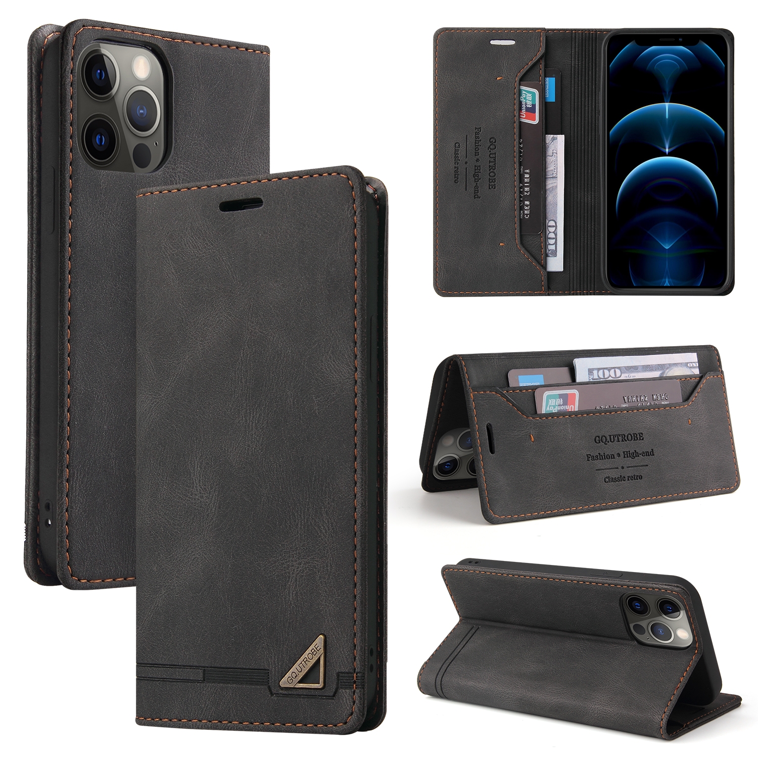 Skin Feel Anti-theft Brush Horizontal Flip Leather Case with Holder & Card Slots & Wallet For iPhone 11 Pro(Black) Skin Feel Anti-theft Brush Horizontal Flip Leather Case with Holder & Card Slots & Wallet For iPhone 11 Pro(Black)