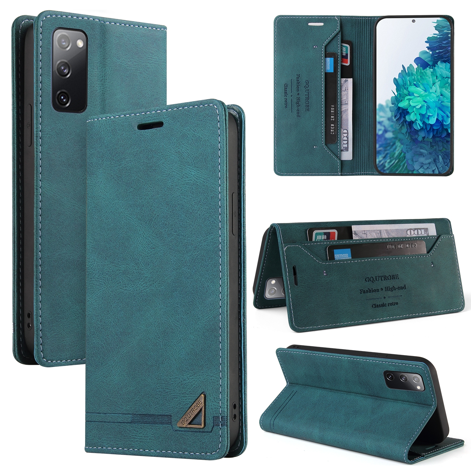 For Samsung Galaxy S20 FE Skin Feel Anti-theft Brush Horizontal Flip Leather Case with Holder & Card Slots & Wallet(Blue) For Samsung Galaxy S20 FE Skin Feel Anti-theft Brush Horizontal Flip Leather Case with Holder & Card Slots & Wallet(Blue)