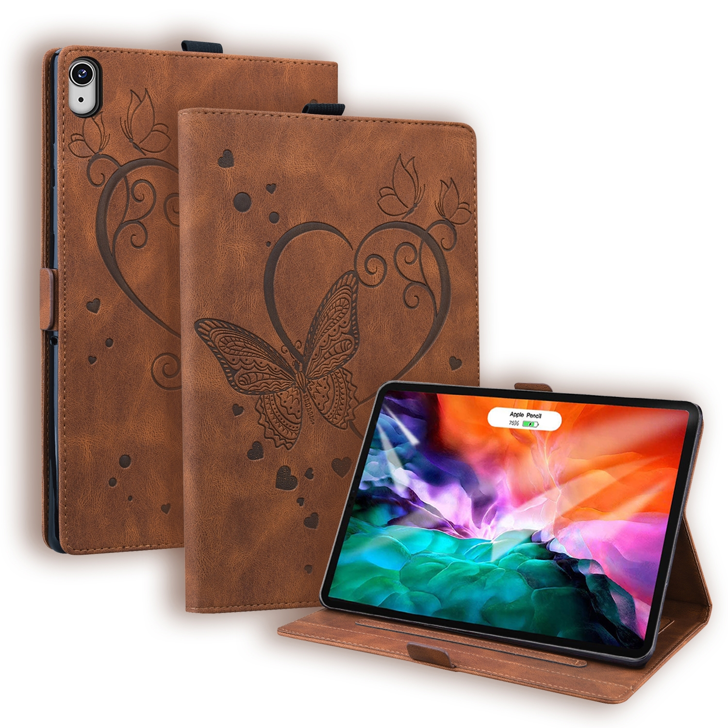 For iPad mini 2024 / mini 6 Love Butterfly Pattern Horizontal Flip Leather Tablet Case with Holder(Brown) For iPad mini 2024 / mini 6 Love Butterfly Pattern Horizontal Flip Leather Tablet Case with Holder(Brown)