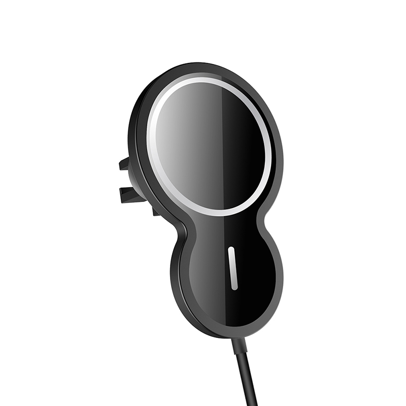 W34 Inverted Gourd-shaped Magnetic Car Wireless Charger Mobile Phone Holder(Black) W34 Inverted Gourd-shaped Magnetic Car Wireless Charger Mobile Phone Holder(Black)