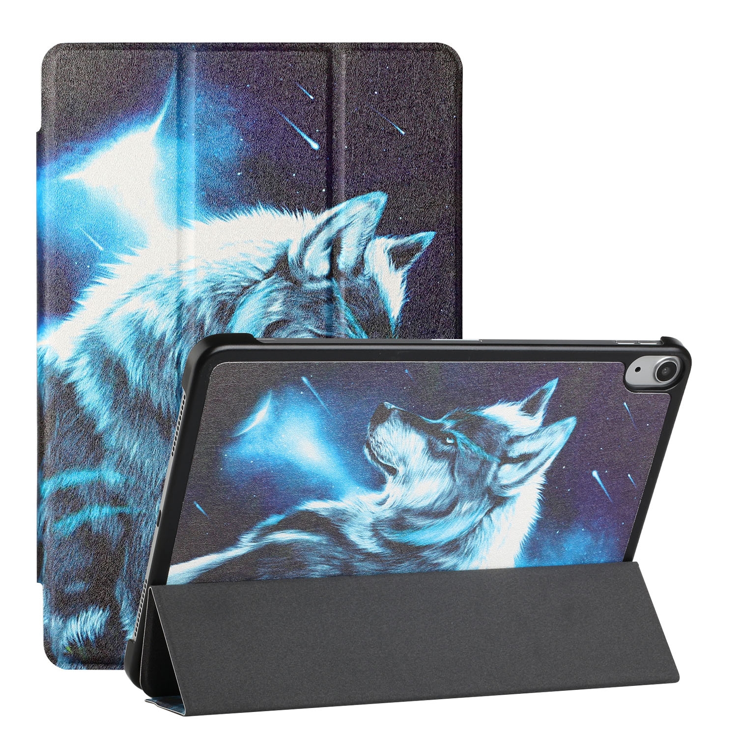 For iPad mini 6 Silk Texture Colored Drawing Pattern Horizontal Flip Magnetic PU Leather Tablet Case with Three-folding Holder & Sleep / Wake-up Function(Star Wolf) For iPad mini 6 Silk Texture Colored Drawing Pattern Horizontal Flip Magnetic PU Leather Tablet Case with Three-folding Holder & Sleep / Wake-up Function(Star Wolf)