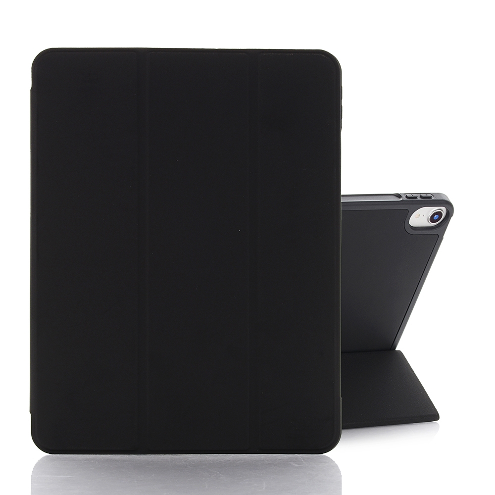 For iPad mini 6 Back Sticker Skin Feel Horizontal Flip Leather Tablet Case with Tri-fold Holder(Black) For iPad mini 6 Back Sticker Skin Feel Horizontal Flip Leather Tablet Case with Tri-fold Holder(Black)