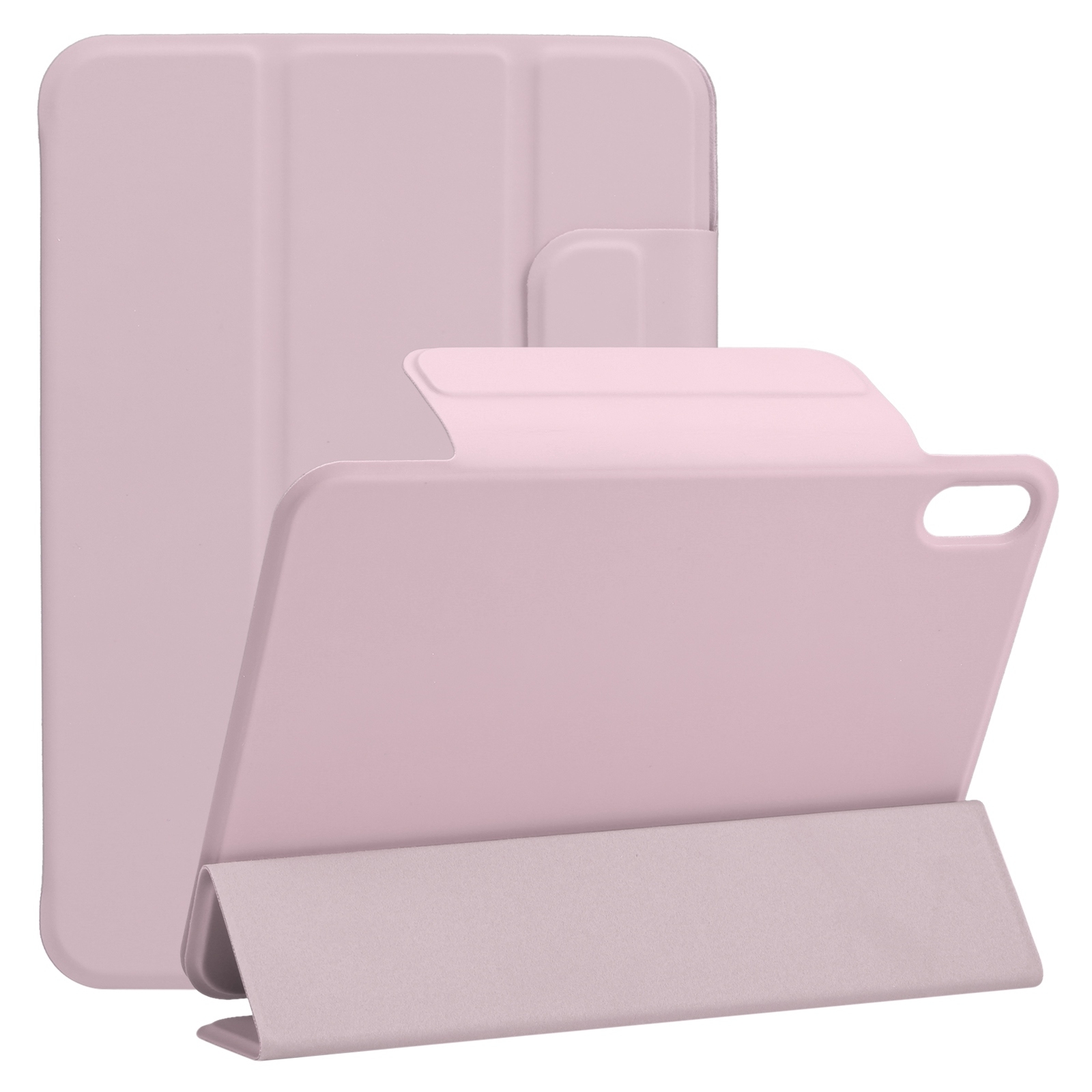 For iPad mini 2024 / mini 6 Horizontal Flip Ultra-thin Fixed Buckle Magnetic PU Tablet Case With Three-folding Holder & Sleep / Wake-up Function(Pink) For iPad mini 2024 / mini 6 Horizontal Flip Ultra-thin Fixed Buckle Magnetic PU Tablet Case With Three-folding Holder & Sleep / Wake-up Function(Pink)