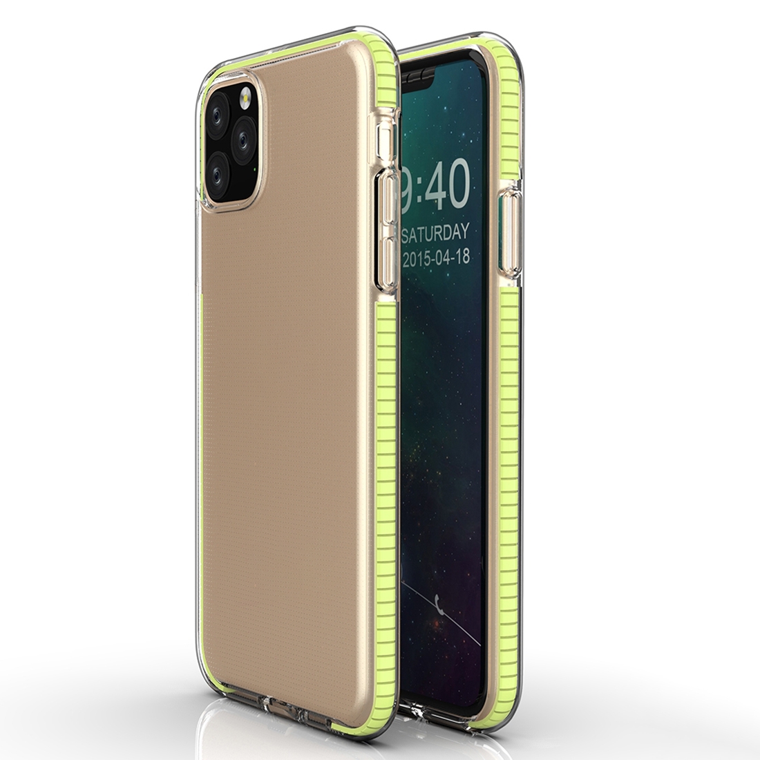 For iPhone 11 Pro TPU Two-color Drop-proof Protective Case(Lemon Yellow) For iPhone 11 Pro TPU Two-color Drop-proof Protective Case(Lemon Yellow)