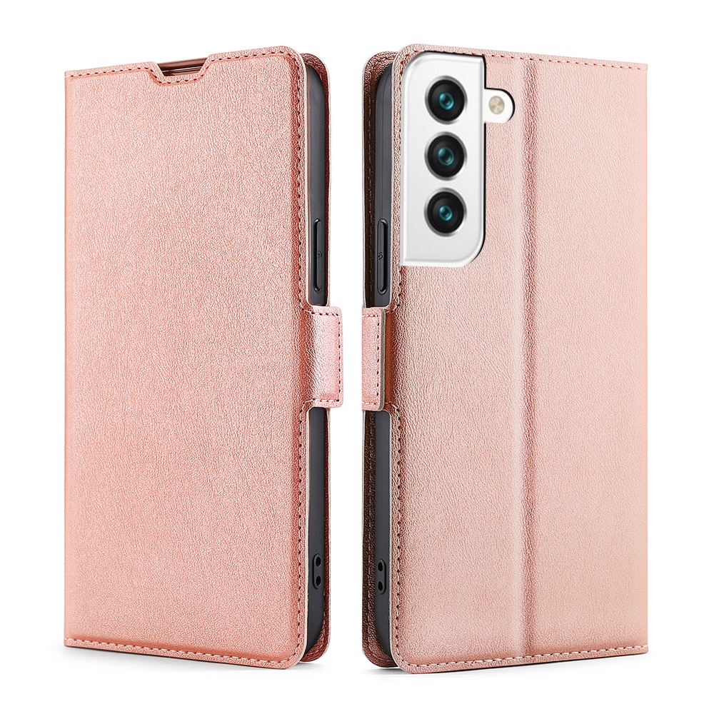 For Samaung Galaxy S22+ 5G Ultra-thin Voltage Buckle PU + TPU Horizontal Flip Leather Case with Holder & Card Slot(Rose Gold) For Samaung Galaxy S22+ 5G Ultra-thin Voltage Buckle PU + TPU Horizontal Flip Leather Case with Holder & Card Slot(Rose Gold)