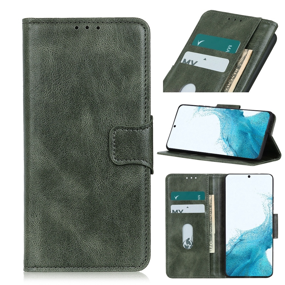 For Samsung Galaxy S22 5G Mirren Crazy Horse Texture Horizontal Flip Leather Case with Holder & Card Slots & Wallet(Dark Green) For Samsung Galaxy S22 5G Mirren Crazy Horse Texture Horizontal Flip Leather Case with Holder & Card Slots & Wallet(Dark Green)