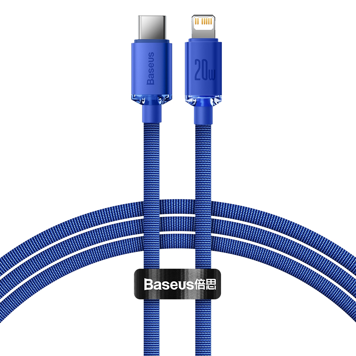Baseus CAJY000203 Crystal Shine Series 20W USB-C / Type-C to 8 Pin Fast Charging Data Cable, Cable Length:1.2m(Blue) Baseus CAJY000203 Crystal Shine Series 20W USB-C / Type-C to 8 Pin Fast Charging Data Cable, Cable Length:1.2m(Blue)
