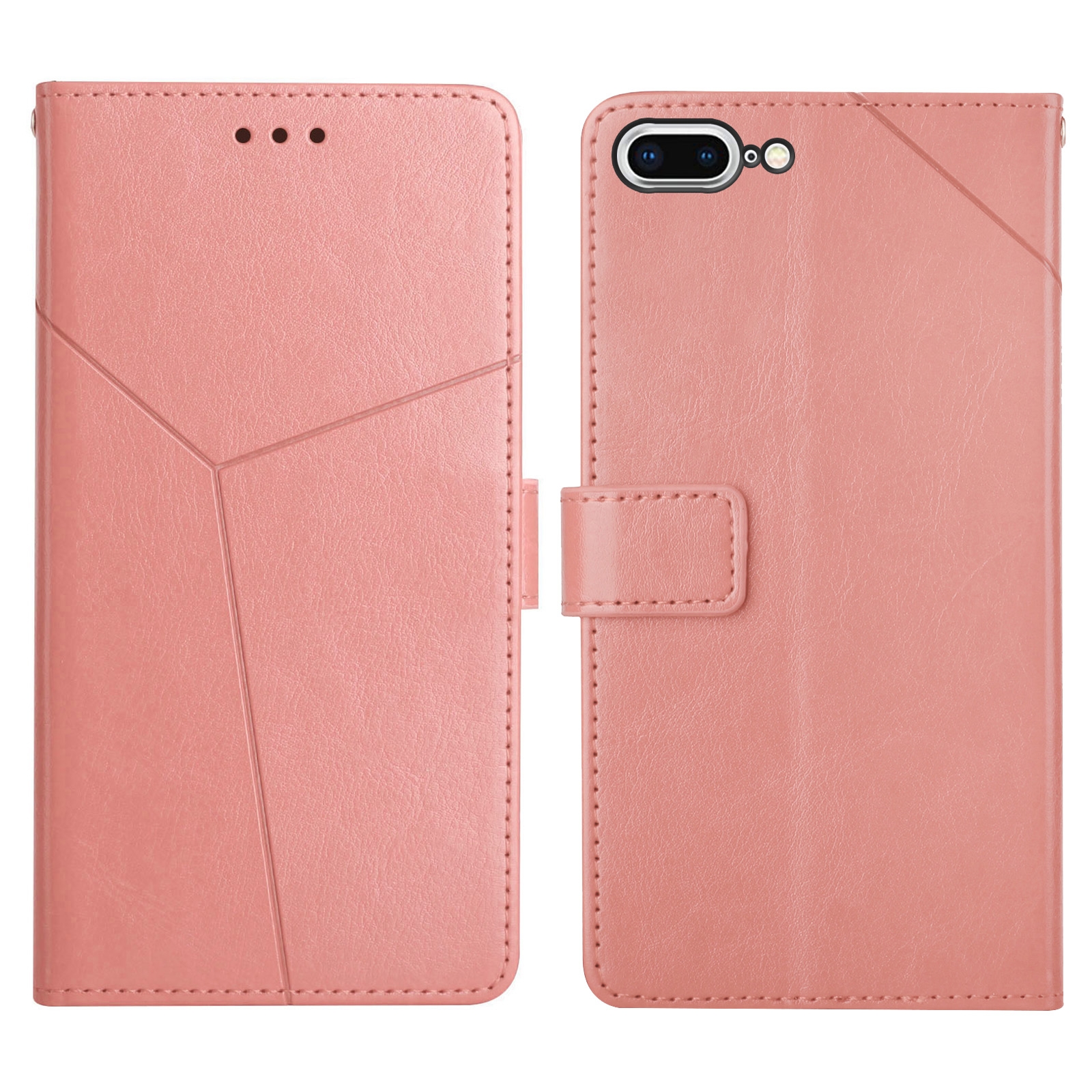 Y Stitching Horizontal Flip Leather Phone Case with Holder & Card Slots & Wallet & Photo Frame For iPhone 8 Plus / 7 Plus(Rose Gold) Y Stitching Horizontal Flip Leather Phone Case with Holder & Card Slots & Wallet & Photo Frame For iPhone 8 Plus / 7 Plus(Rose Gold)