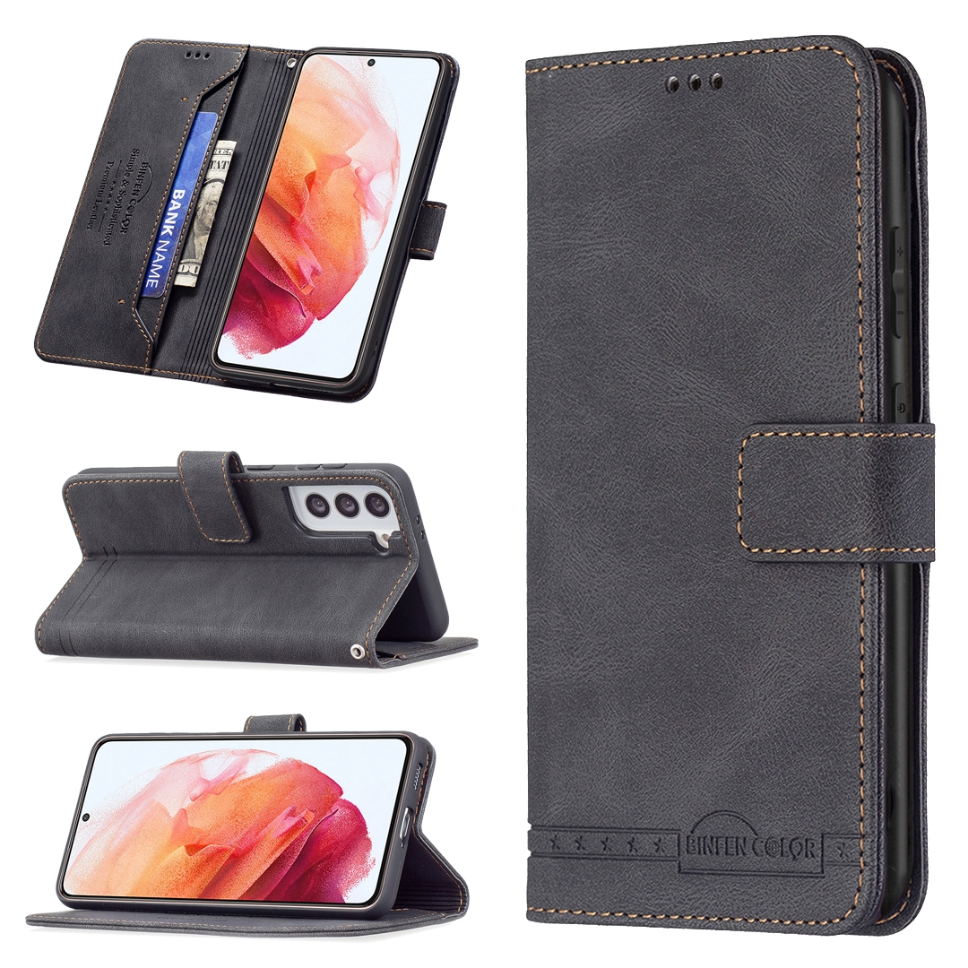 For Samsung Galaxy S21 5G Magnetic Clasp RFID Blocking Anti-Theft Leather Case with Holder & Card Slots & Wallet(Black) For Samsung Galaxy S21 5G Magnetic Clasp RFID Blocking Anti-Theft Leather Case with Holder & Card Slots & Wallet(Black)