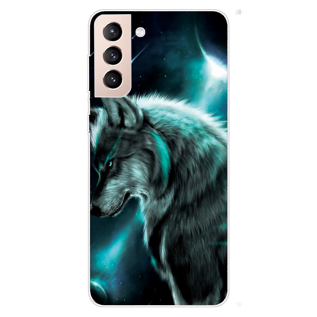 For Samsung Galaxy S22 5G Colored Drawing Pattern High Transparent TPU Phone Protective Case(Moonlight Wolf) For Samsung Galaxy S22 5G Colored Drawing Pattern High Transparent TPU Phone Protective Case(Moonlight Wolf)