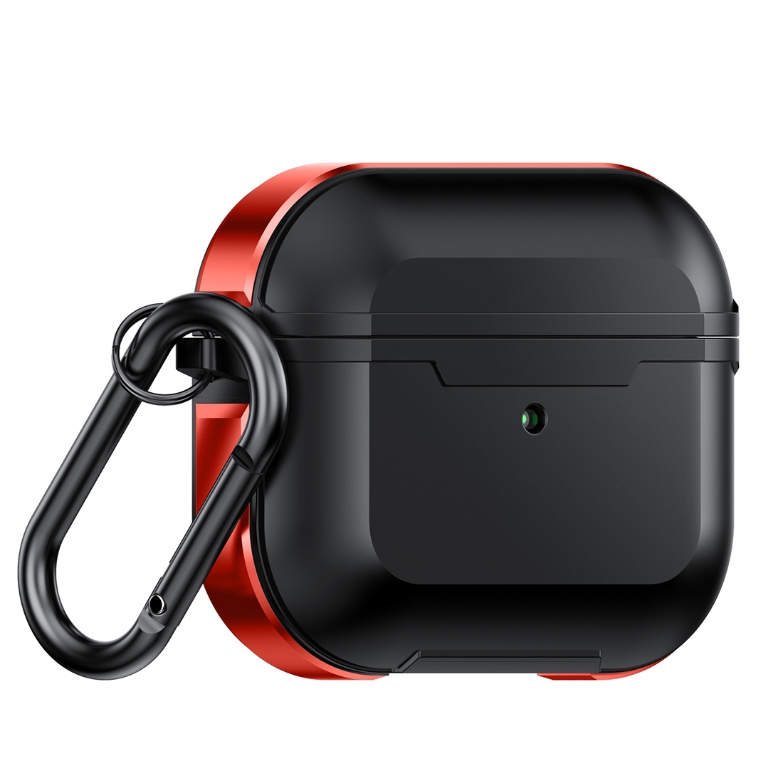 Aluminum Alloy Anti-fall Earphones Case with Hook For AirPods 3(Red) Aluminum Alloy Anti-fall Earphones Case with Hook For AirPods 3(Red)