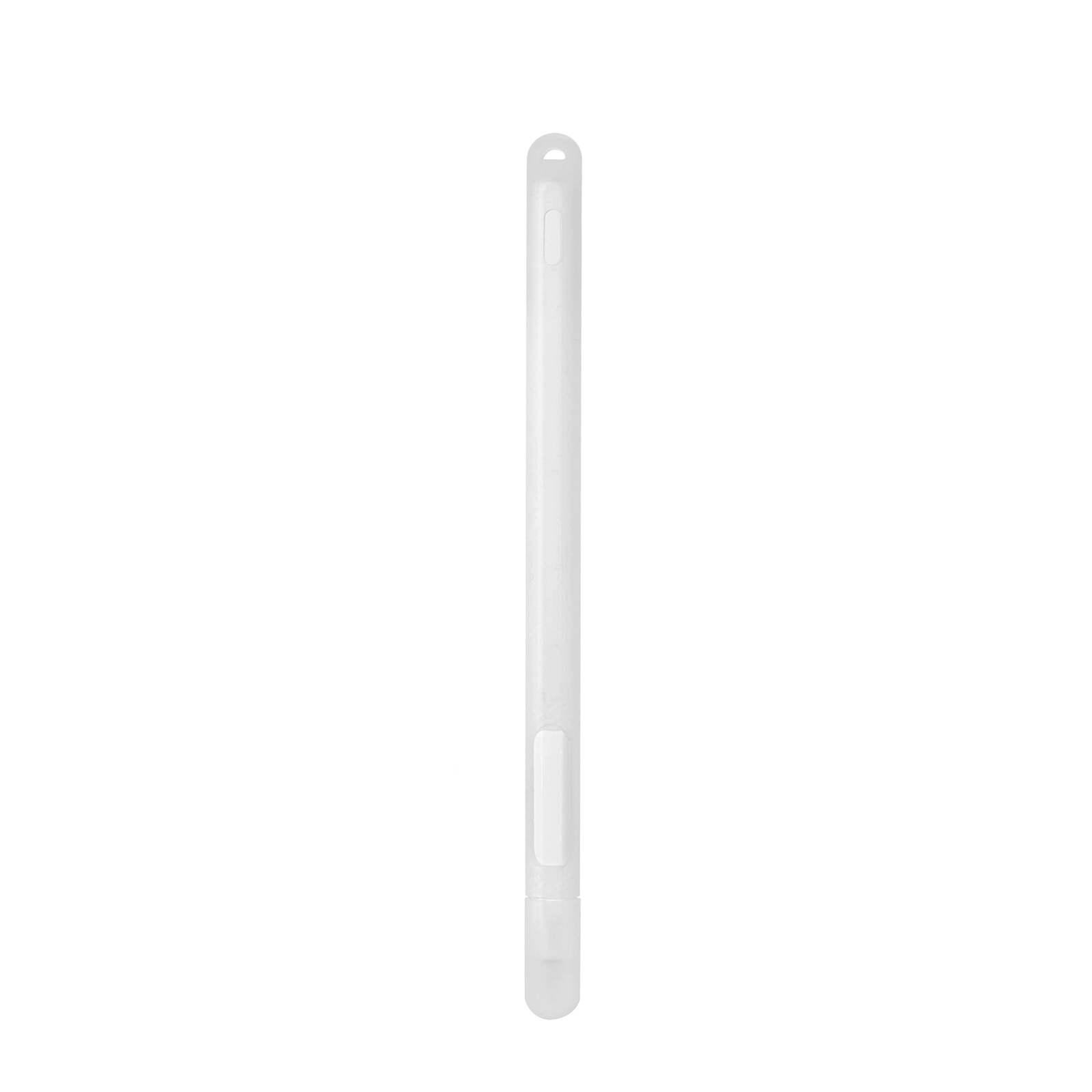 Two-hole Solid Color Silicone Stylus Protective Case For Apple Pencil 2(White) Two-hole Solid Color Silicone Stylus Protective Case For Apple Pencil 2(White)