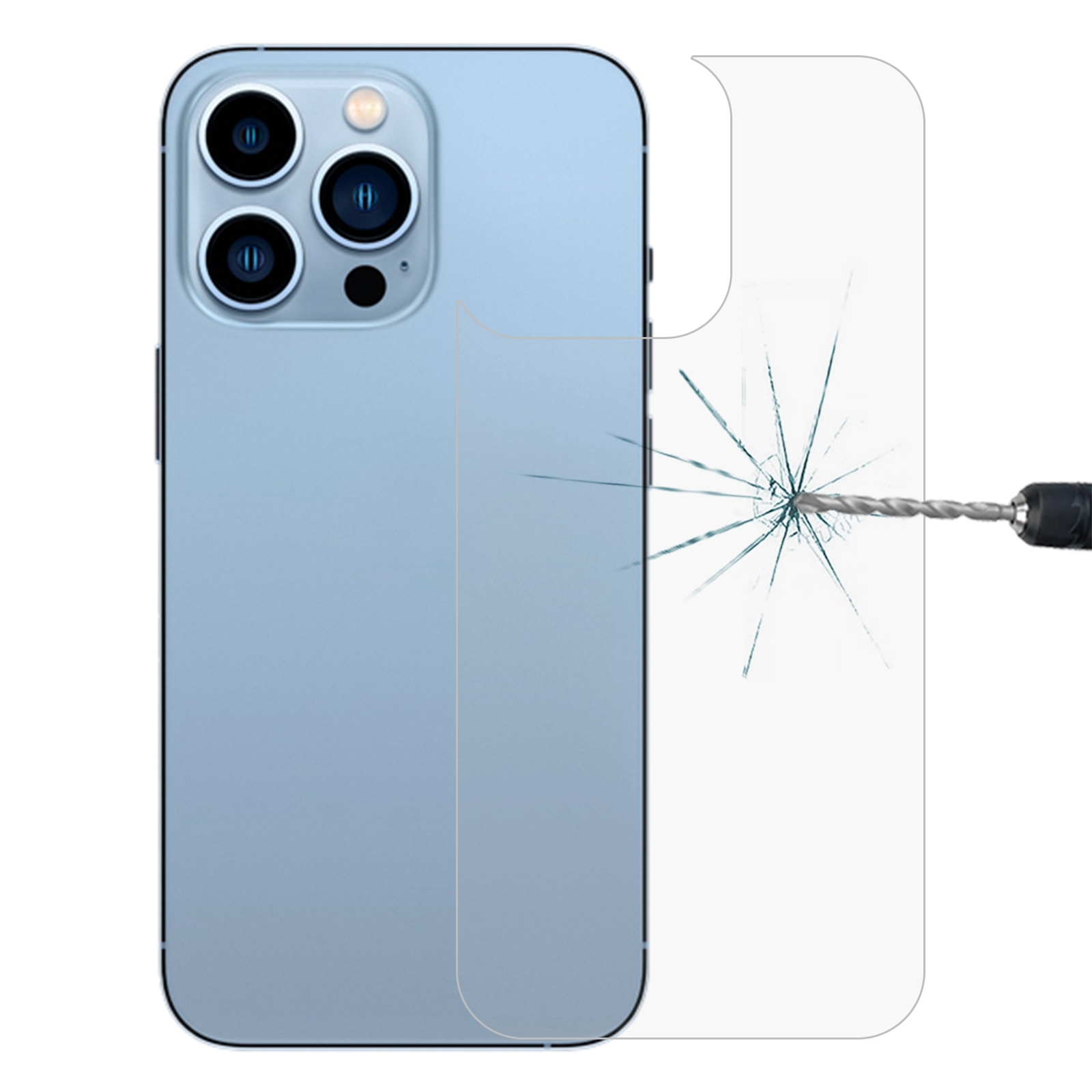 For iPhone 13 Pro Max 0.26mm 9H 2.5D Tempered Glass Back Film For iPhone 13 Pro Max 0.26mm 9H 2.5D Tempered Glass Back Film