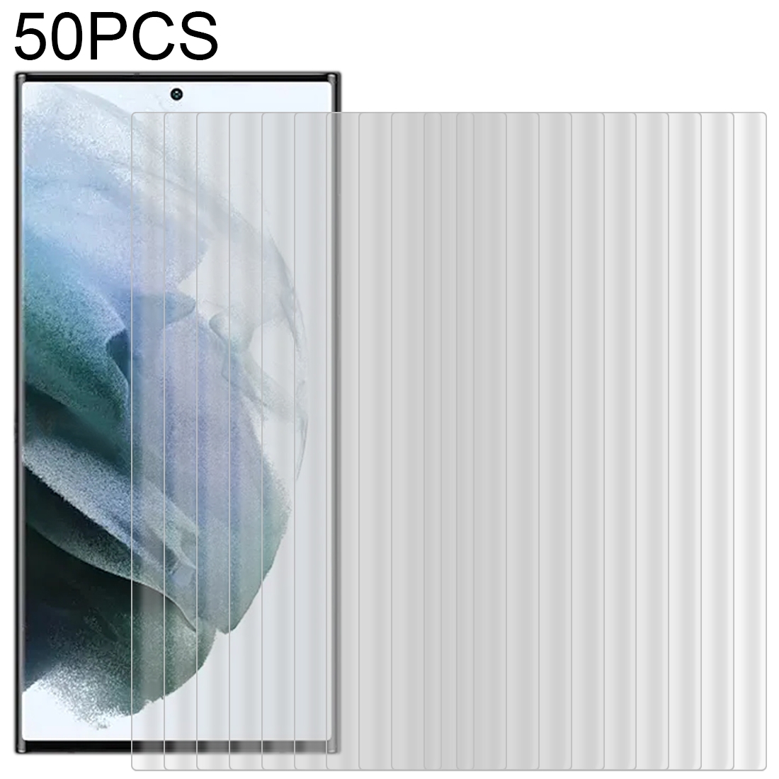 For Samsung Galaxy S22 Ultra 5G 50pcs 3D Curved Silk-screen PET Full Coverage Protective Film(Transparent) For Samsung Galaxy S22 Ultra 5G 50pcs 3D Curved Silk-screen PET Full Coverage Protective Film(Transparent)