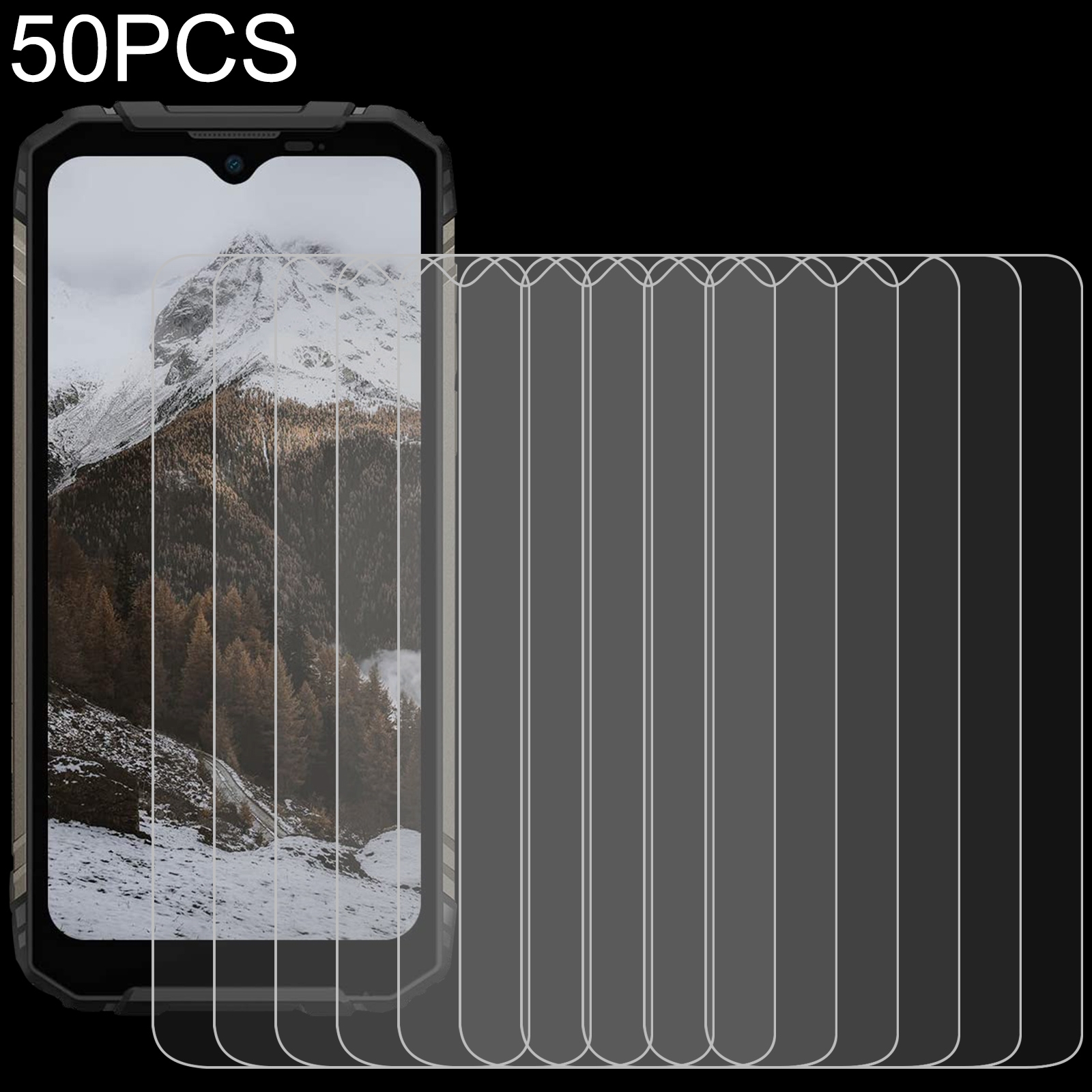 50 PCS 0.26mm 9H 2.5D Tempered Glass Film For Doogee S96 Pro / S96 / S96 GT