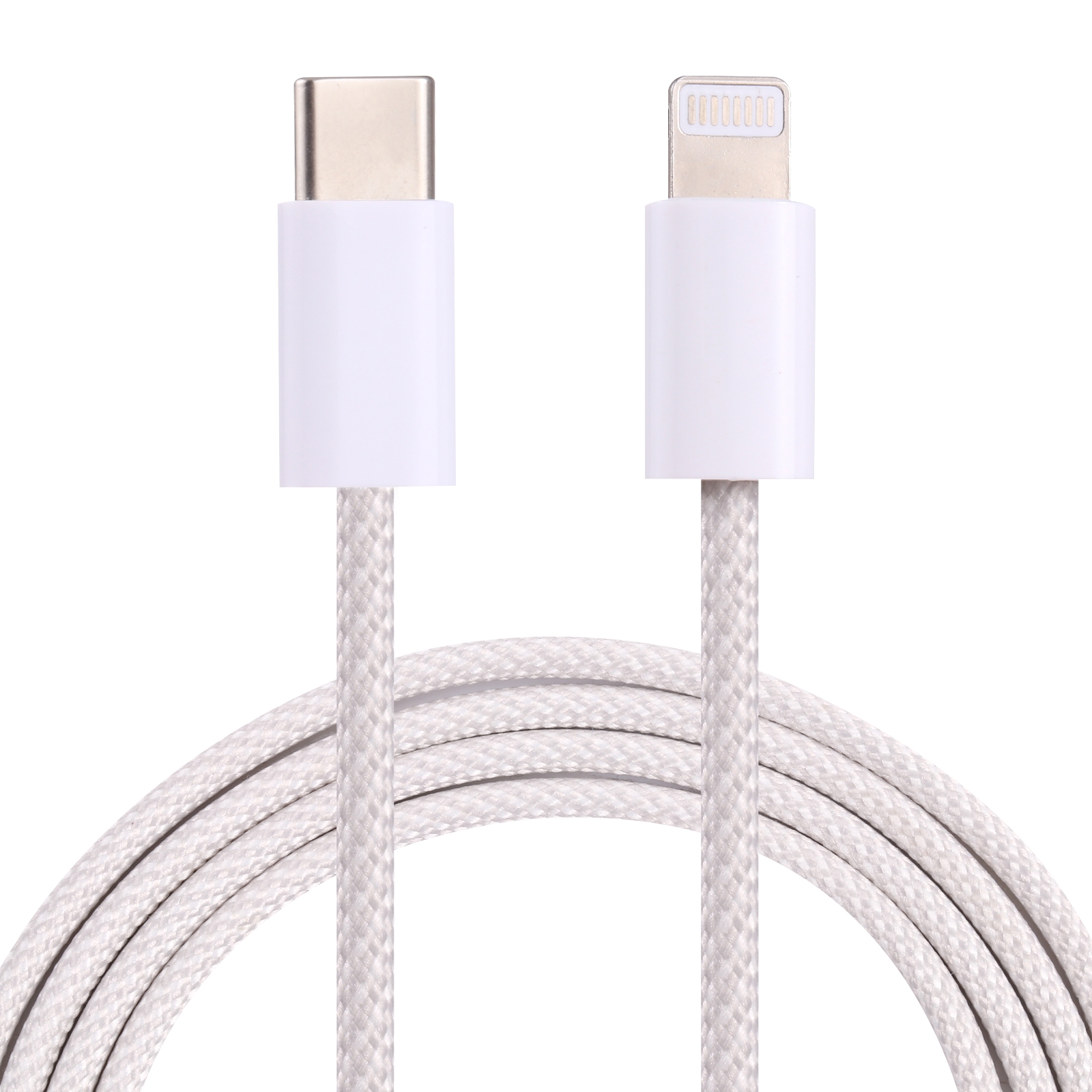 12W PD USB-C / Type-C to 8 Pin Data Cable, Cable Length: 1m(White) 12W PD USB-C / Type-C to 8 Pin Data Cable, Cable Length: 1m(White)